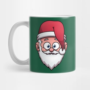 Cute Santa Claus Face Mug